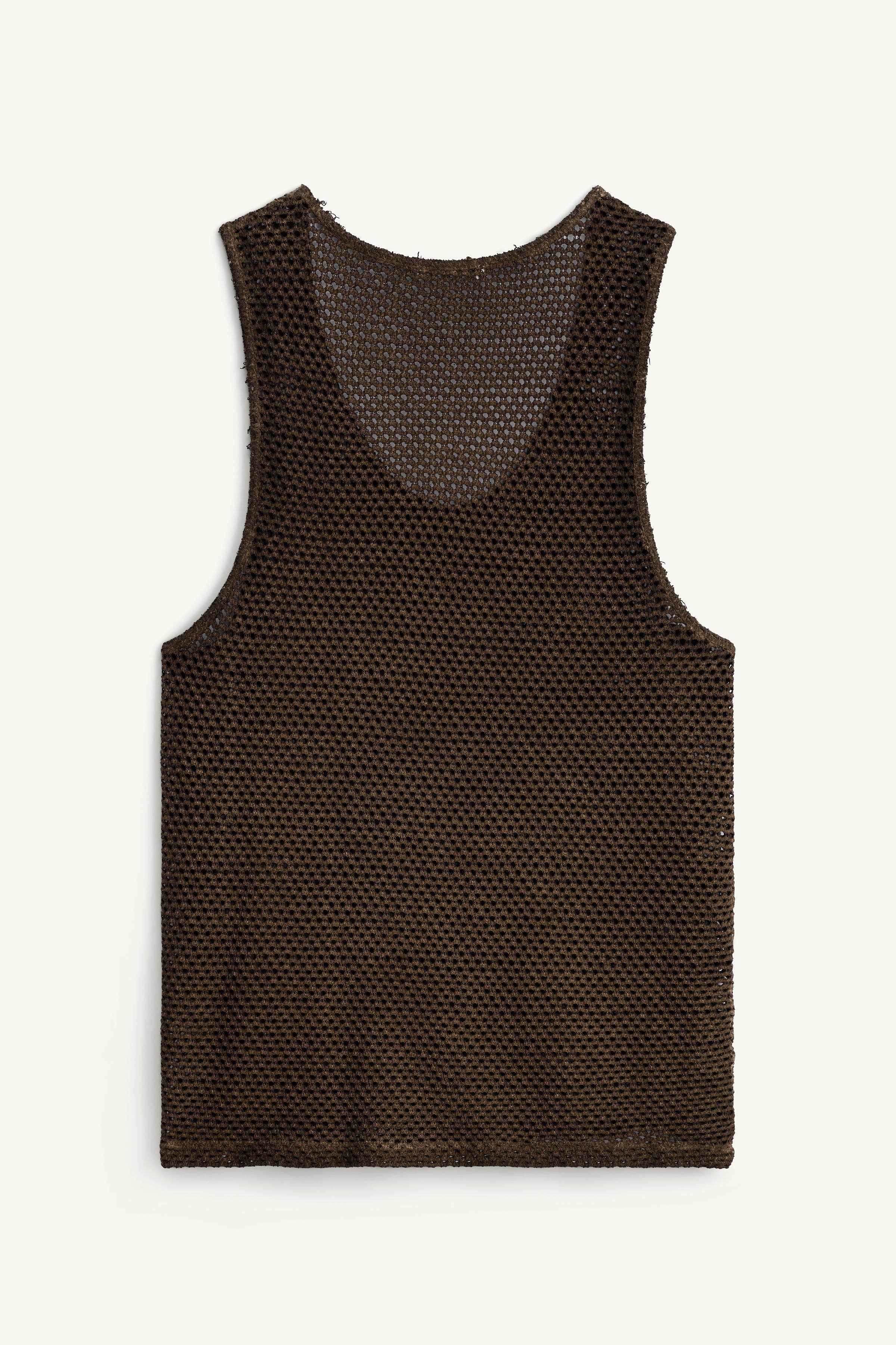 CROCHET KNIT TANK TOP